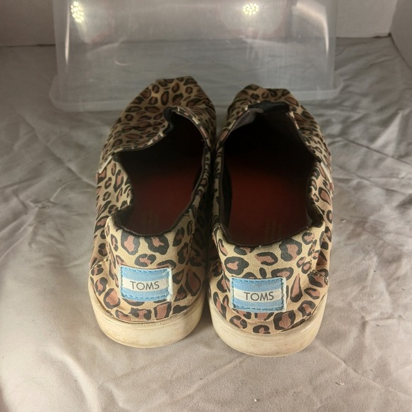 TOMS Women's Slip On Shoes Leopard Print Size 10 - Picture 5 of 8